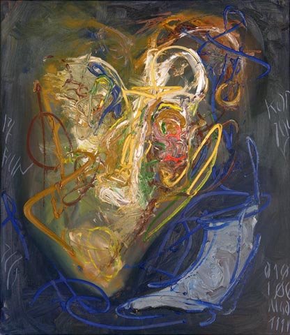 Kopf 20, 1999, l auf Leinwand, 69 x 60 cm