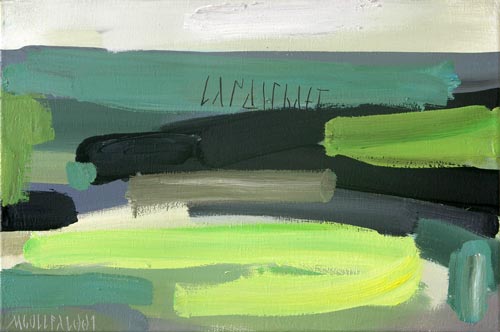 Landschaft, 2001, l auf Leinwand, 40 x 60 cm