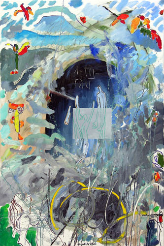 a-tis-tru, 2005, l auf Leinwand, 120 x 80 cm