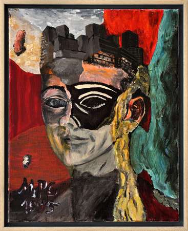 König, 1995, Acryl auf Leinwand, 50 x 40 cm