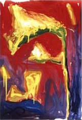 LinksRechts, 1998, Acryl auf Papier, 2 x 70 x 55 cm