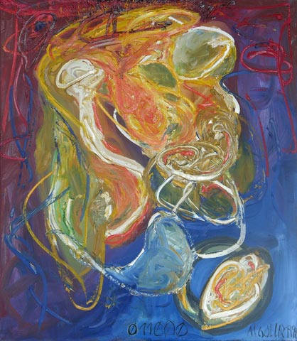 Kopf 24, 1999, l auf Leinwand, 69 x 60 cm