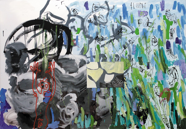 A4 - Zustände der Zeit, 2004, Öl auf Leinwand, 105 x 150 cm