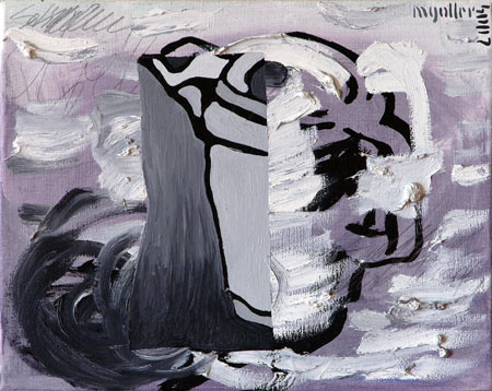 Stillleben mit weiß, 2004, Öl auf Leinwand, 30 x 38 cm
