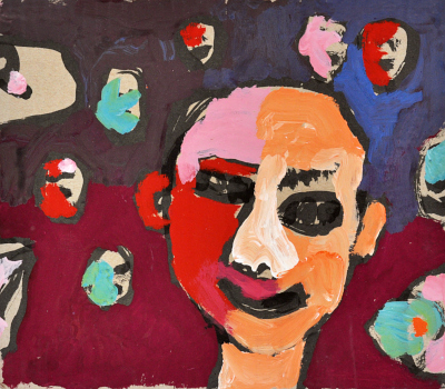 Rumpelstilzchen, 2005, Gouache auf Pappe