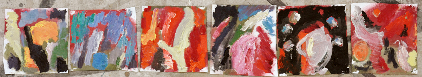 Rumpelstilzchen, �l auf Leinwand, 6 x ca. 18 x 18 cm